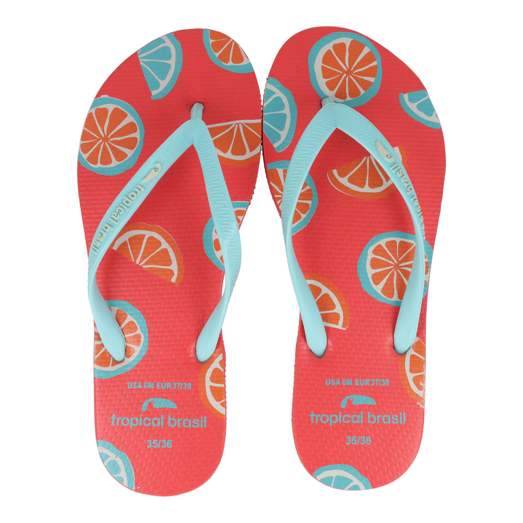 Tropical Brasil Chinelo TB2-4186 Ciano-Goiaba Borracha_7_999999992664518_05